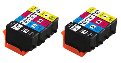 Epson 202XL 8-Pack High-Yield Cyan/Magenta/Yellow/Black Ink Cartridges