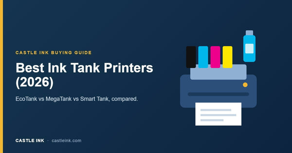 Best ink tank printers 2026: supertank printer with CMYK tanks and a refill bottle