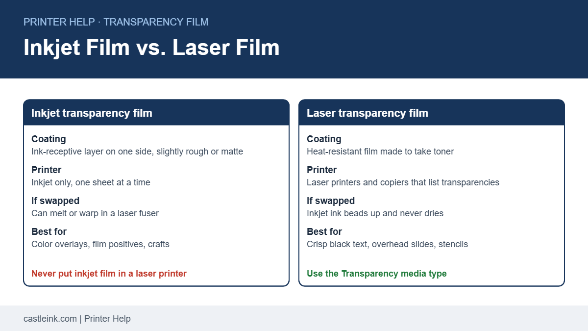 How to Print on Transparency Paper: Inkjet and Laser – Castle Ink