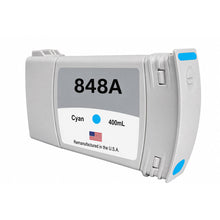 Load image into Gallery viewer, Remanufactured HP 848A PageWide XL Ink Cartridges 400 ml - cyan cartridge