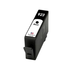 Remanufactured HP 923 black ink cartridge 4K0T3LN with original HP chip for the OfficeJet Pro 8135e