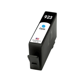 Remanufactured HP 923 cyan ink cartridge 4K0T0LN with original HP chip for the OfficeJet Pro 8135e