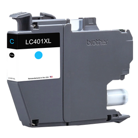 Remanufactured Brother LC401XL cyan ink cartridge for the MFC-J1170DW