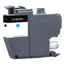 Load image into Gallery viewer, Remanufactured Brother LC402XL Ink Cartridges 4-Pack - cyan cartridge