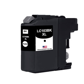 Remanufactured Brother LC103 high-yield black ink cartridge for the MFC-J4410DW