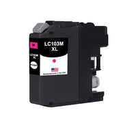 Remanufactured for Brother LC103XL Magenta Ink Cartridge (LC103XLM) – High-Yield