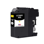 Remanufactured for Brother LC105Y Yellow Ink Cartridge – Super High-Yield (XXL)