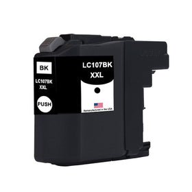 Remanufactured Brother LC107 super high-yield black ink cartridge for the MFC-J4410DW