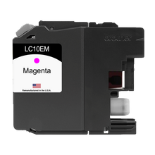 Load image into Gallery viewer, Remanufactured Brother LC10E Ink Cartridges - magenta cartridge