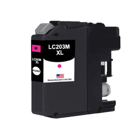 Remanufactured Brother LC203 high-yield magenta ink cartridge for the MFC-J480DW