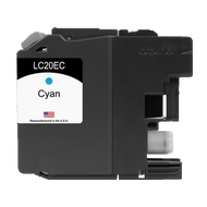 U.S. Remanufactured for Brother LC20EC Cyan Ink Cartridge