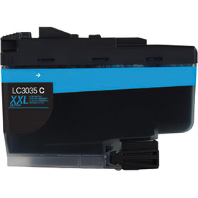 Remanufactured Brother LC3035 ultra high-yield cyan ink cartridge for the MFC-J805DW