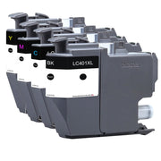 Remanufactured for Brother LC401XL Ink Cartridges – BCMY High-Yield 4-Pack