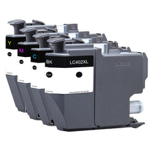Load image into Gallery viewer, Remanufactured for Brother LC402XL Black and 3 Color Combo 4-Pack