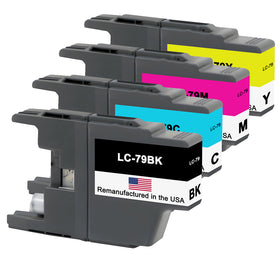 Remanufactured Brother LC79 super high-yield ink cartridge 4-pack for the MFC-J5910DW