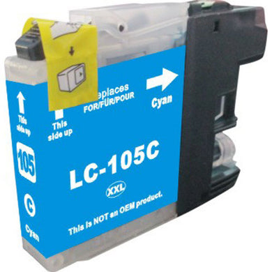 Brother LC105C Super High-Yield Cyan Ink Cartridge