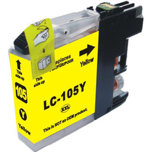 Brother LC105Y Super High-Yield Yellow Ink Cartridge