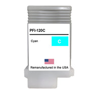 U.S. Remanufactured for Canon PFI-120C 130ml Cyan Ink Cartridge