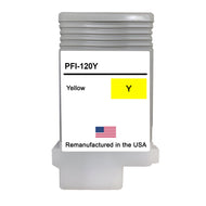 U.S. Remanufactured for Canon PFI-120Y 130ml Yellow Ink Cartridge