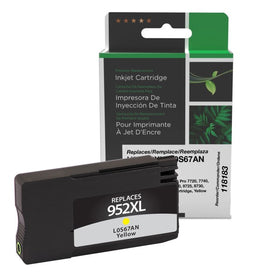 Remanufactured HP 952XL yellow ink cartridge L0S67AN for the HP OfficeJet Pro 7720