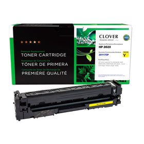 Compatible HP 202X CF502X yellow toner for the M254dw