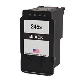 Remanufactured Canon PG-245XL black ink cartridge 8278B001 for the PIXMA TS3322