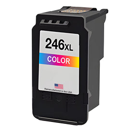 Remanufactured Canon CL-246XL color ink cartridge 8280B001 for the PIXMA TS3322