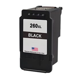 Remanufactured Canon PG-260XL black ink cartridge 3706C001 for the PIXMA TS6420a