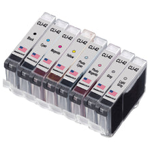 Load image into Gallery viewer, Remanufactured Canon CLI-42 ink cartridges 8-pack - full pack