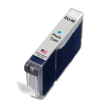 Load image into Gallery viewer, Remanufactured Canon CLI-42 ink cartridges 8-pack - photo cyan cartridge