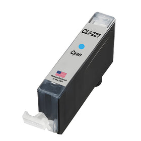Remanufactured Canon CLI-221 cyan ink tank 2947B001 for the PIXMA MP620