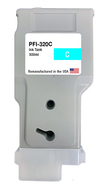 U.S. Remanufactured for Canon PFI-320C 300ml Cyan Ink Cartridge