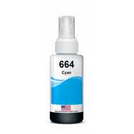 Replacement Ink Bottle for Epson 664 Cyan T664220-S
