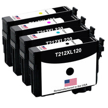 Load image into Gallery viewer, Remanufactured Epson 212XL ink cartridges 4-pack - full pack