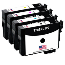 Load image into Gallery viewer, Remanufactured Epson 288XL ink cartridge – 4-pack: black, cyan, magenta, yellow