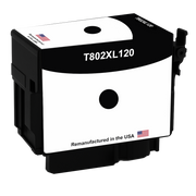 Remanufactured for Epson 802XL Black Ink Cartridge (T802XL120) – High-Yield