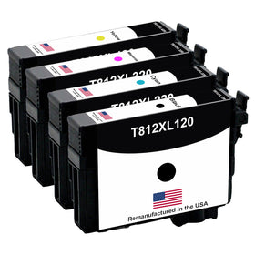 Remanufactured Epson 812XL ink cartridge 4-pack for the WorkForce Pro WF-7820