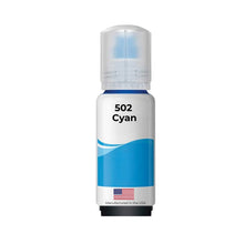 Load image into Gallery viewer, Compatible Epson 502 EcoTank ink bottles 4-pack - cyan bottle