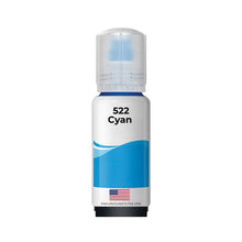 Load image into Gallery viewer, Compatible Epson 522 EcoTank Ink Bottles 4-pack - cyan bottle