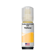 Replacement 70ml Yellow Sublimation Ink Bottle Compatible with Epson Supertank Printers for 502/512/522 Bottles
