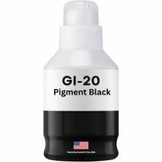 Canon GI-20 Pigment Black MegaTank Ink Bottle (3383C001) – 170 ml Compatible