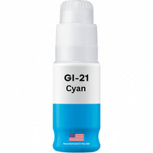 Load image into Gallery viewer, Compatible Canon GI-21 MegaTank Ink Bottles 4-Pack - cyan bottle