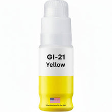 Load image into Gallery viewer, Compatible Canon GI-21 MegaTank Ink Bottles 4-Pack - yellow bottle