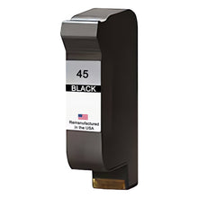Load image into Gallery viewer, Remanufactured HP 45 Black Ink Cartridge (51645A) - alternate view