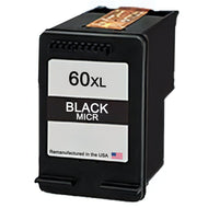 U.S. Remanufactured for HP 60XL (CC641AN) Black MICR Ink Cartridge