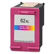 Remanufactured for HP 62XL Tri-Color Ink Cartridge (C2P07AN) – High-Yield