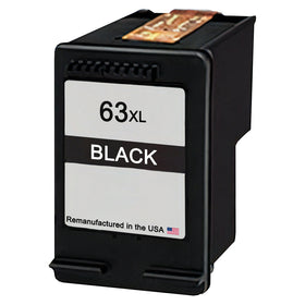 Remanufactured HP 63XL black ink cartridge F6U64AN for the ENVY 4512