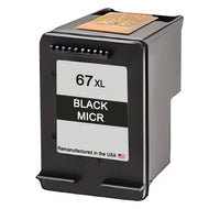 U.S. Remanufactured for HP 67XL (3YM57AN) Black MICR Ink Cartridge