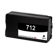 Remanufactured for HP 712 Black Ink Cartridge 80 ml (3ED71A) – DesignJet T210/T630/T650