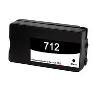 U.S. Remanufactured for HP 712 Black (3ED71A) Ink Cartridge New Chip